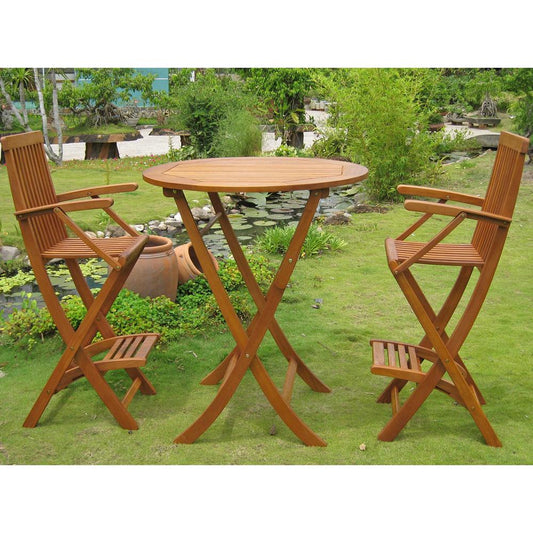 Carmona Set of 3 Bar Height Table Group