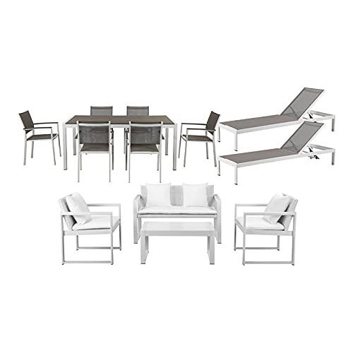 Chester 13 Piece Set White/Grey