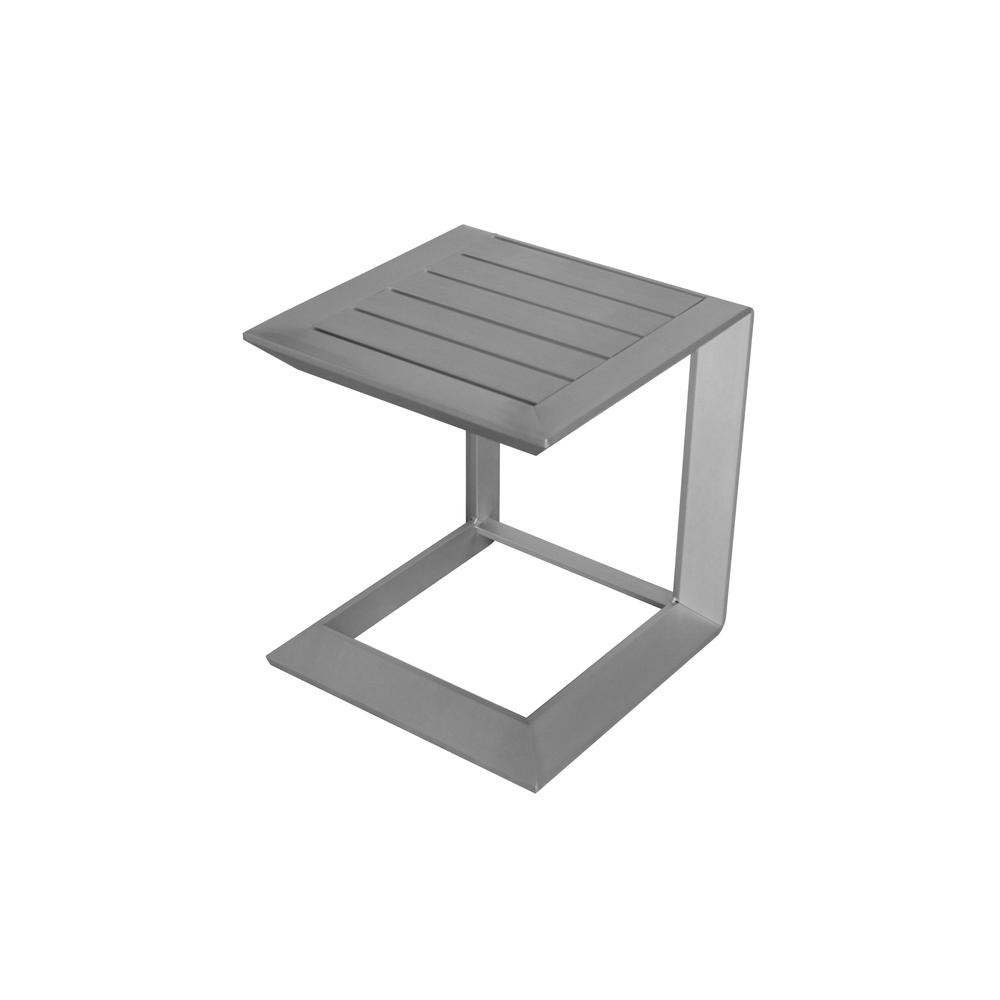 Leaf Sid Table, Aluminum