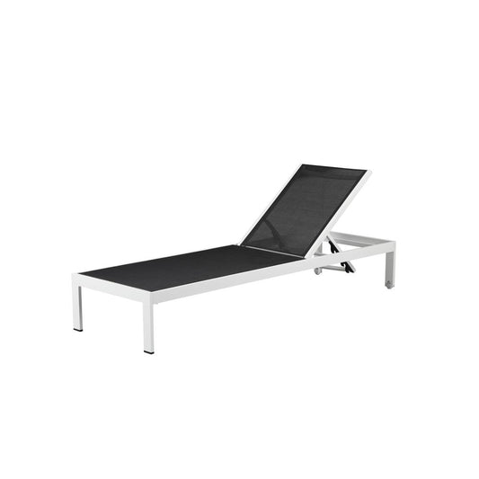 Sally Lounger, White & Black