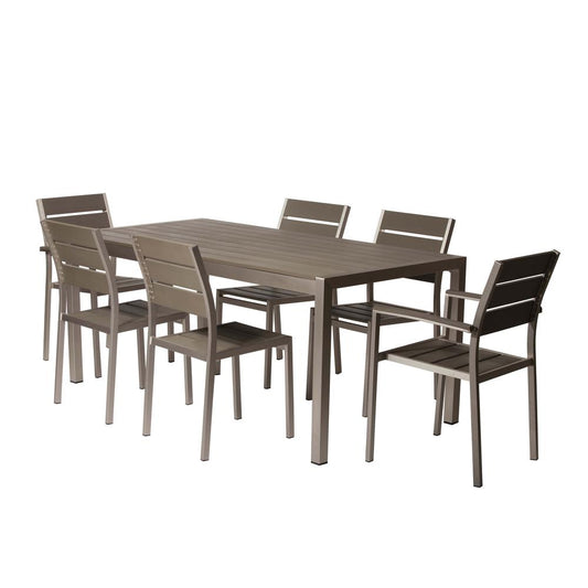 Roy 7 Piece Dining Set, Grey