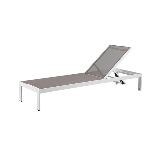 Sally Lounger, White & Grey