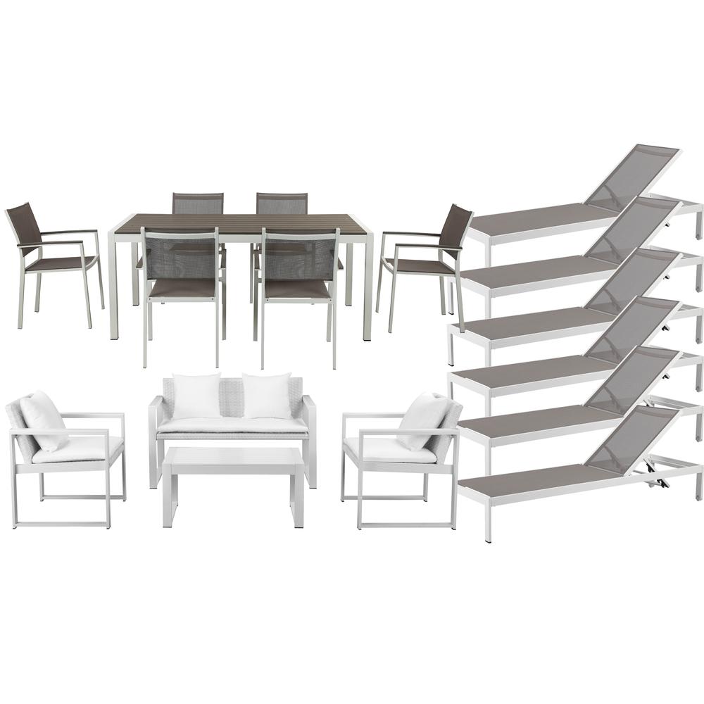 Chester 17 Piece Set White/Grey