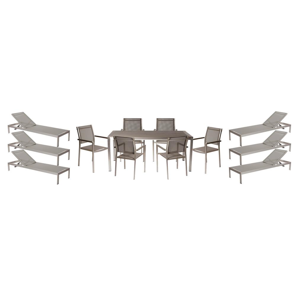 David 13 Piece Set, Brushed Grey