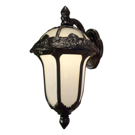 Rose Garden F-2711-ORB-AB Medium Top Mount Light with Alabaster Glass