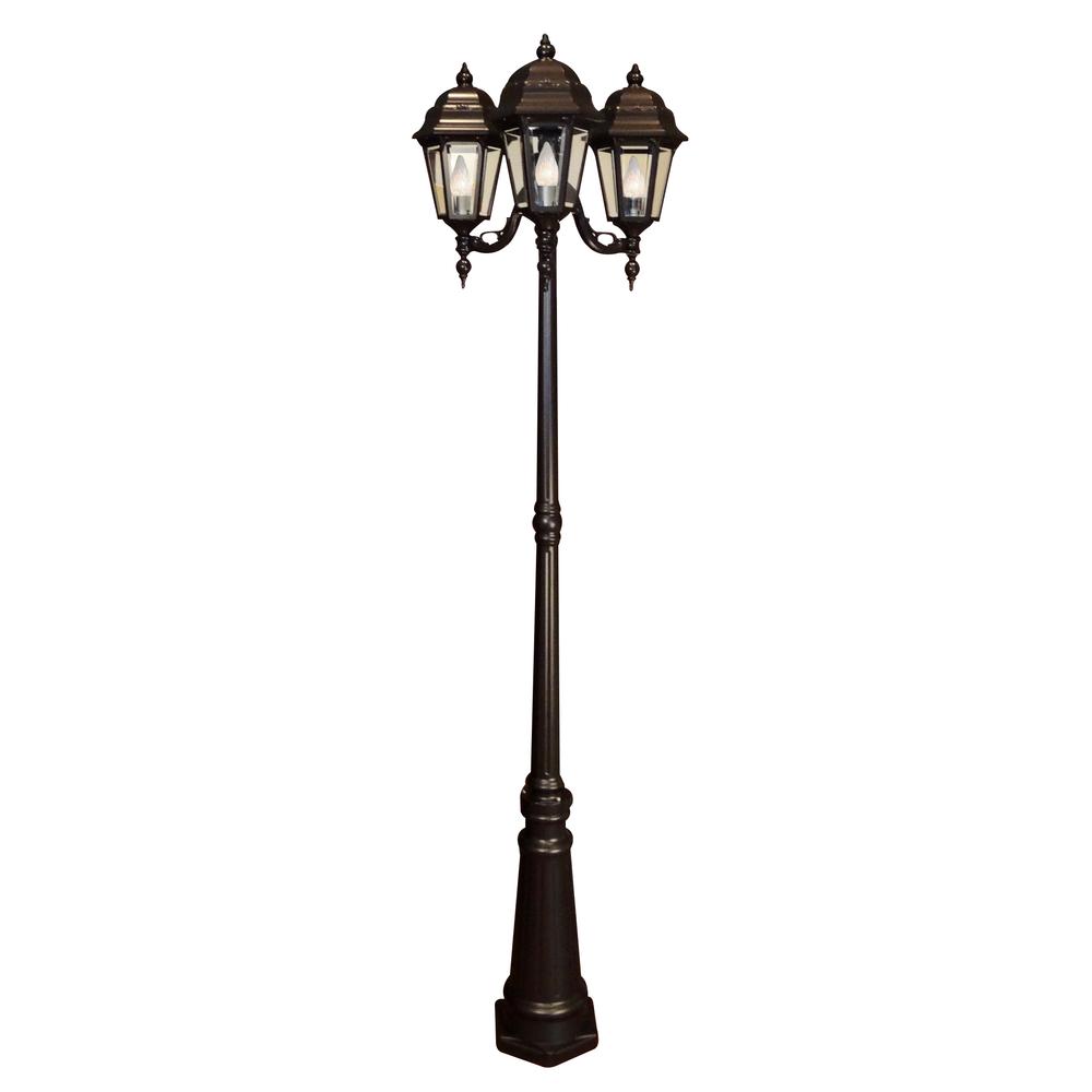 Astor F-2960-TRI-506-BLK-BV Medium Tri-Light