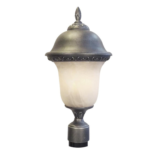 Glenn Aire F-2990-SW-AB Medium Post Mount with Alabaster Glass