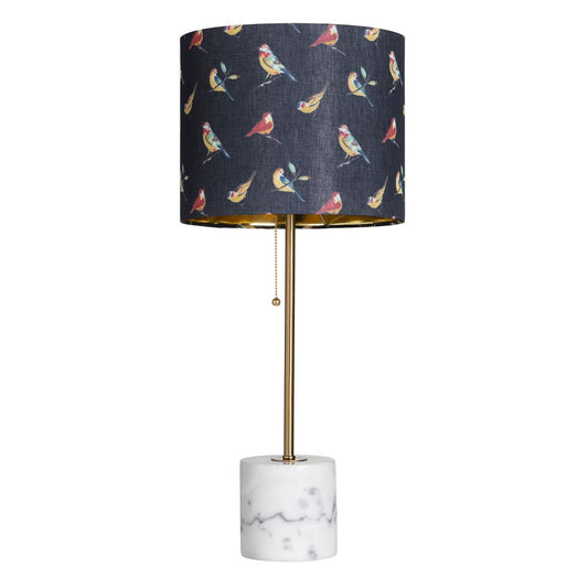 Crestview Collection Evolution Isla Marble Base Table Lamp in Gold