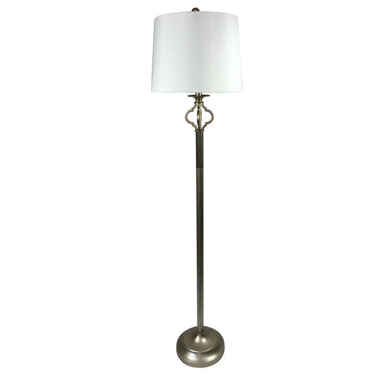 Crestview Collection Lexington 60 Inch Floor Lamp with Quatrefoil Detail