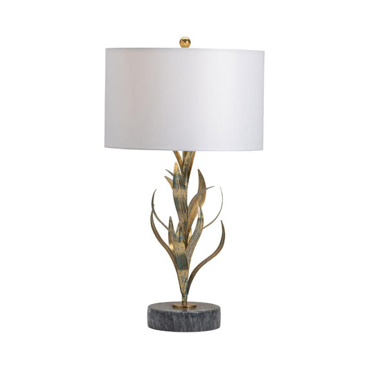 Crestview Collection Kendrick Free Form Leaves Table Lamp Metal Gold