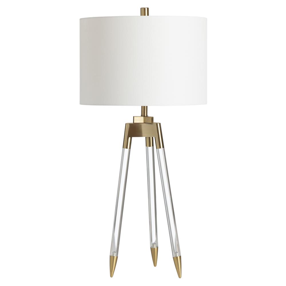 Cauley Clear Acrylic Tripod Table Lamp