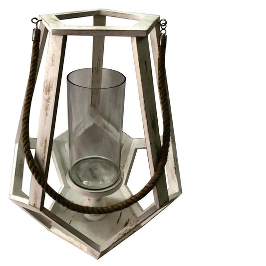 21" Wooden Lantern