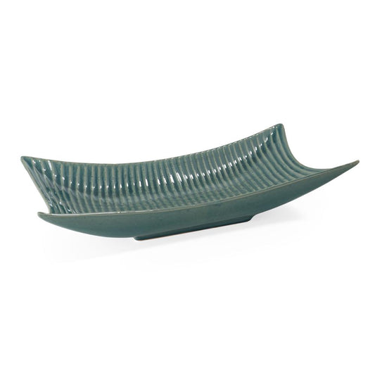 Amalyn, Teal Decorative Ceramic Tray