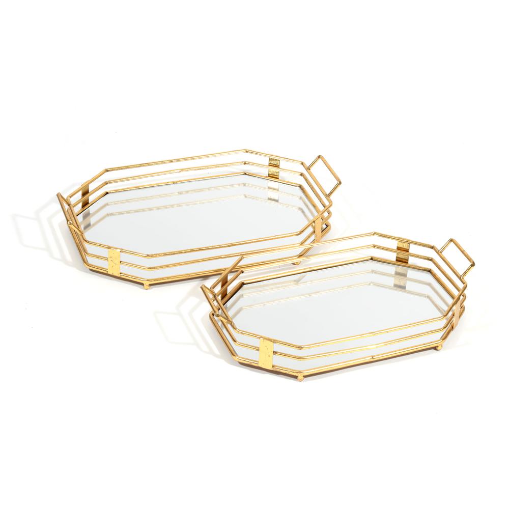 Tavina Mirrored Trays, S2