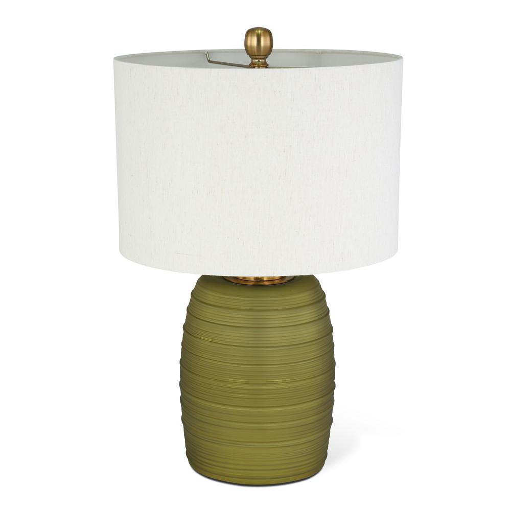 Fiona 24" Green Glass Table Lamp