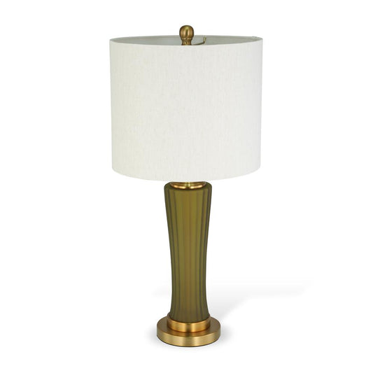 Camila 26" Green Glass Table Lamp