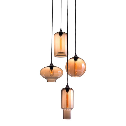 Lambie Ceiling Lamp Rust & Amber