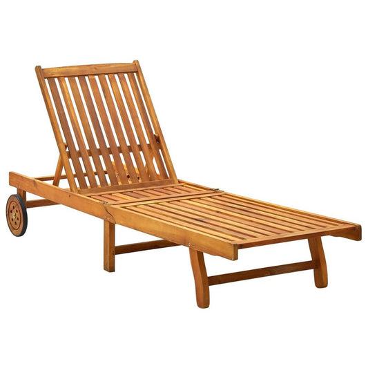 vidaXL Sun Lounger Solid Acacia Wood, 311871