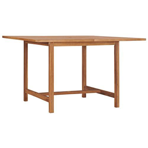 vidaXL Garden Table 120x120x75 cm Solid Teak Wood, 49005