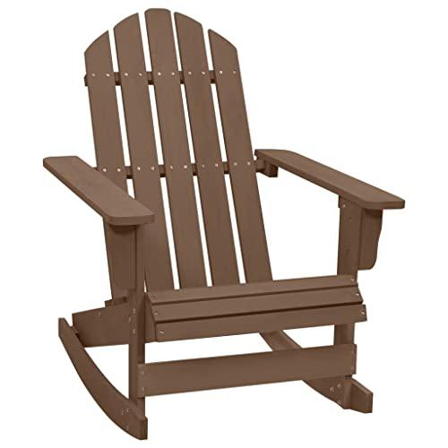 vidaXL Garden Rocking Chair Wood Brown, 45705