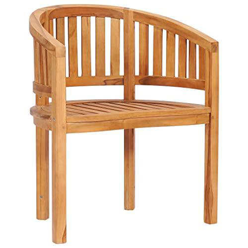 vidaXL Banana Chair Solid Teak Wood, 48018