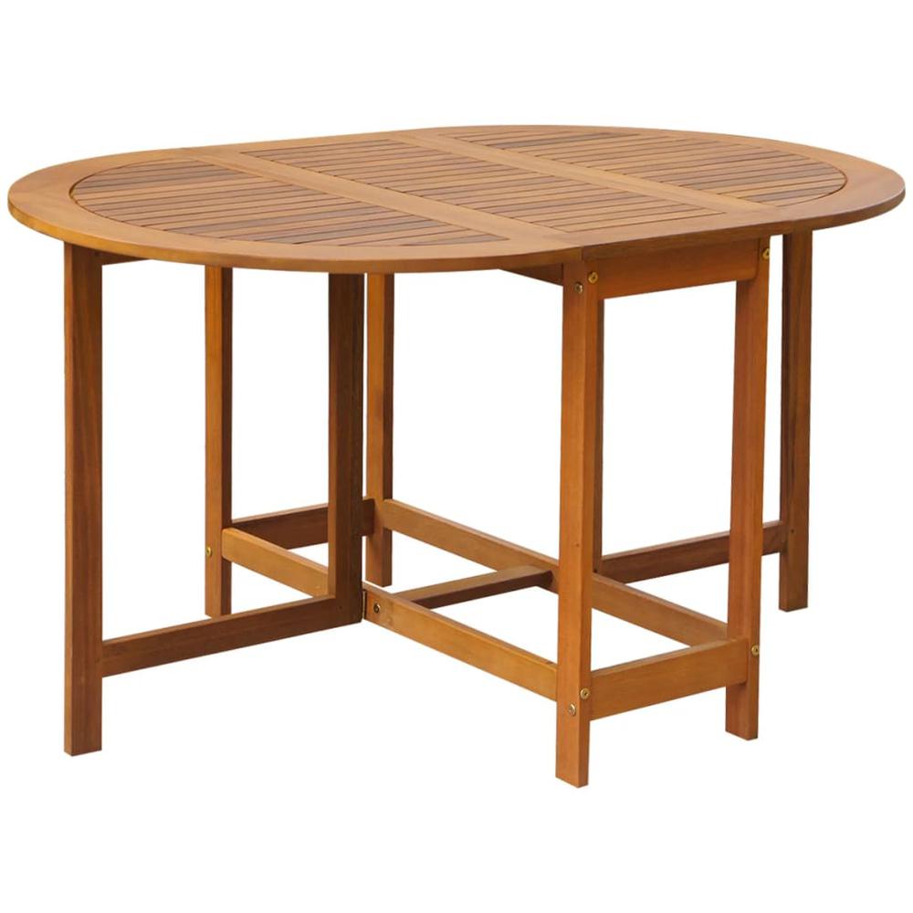 vidaXL Garden Table 51.1"x35.4"x28.3" Solid Acacia Wood, 42659