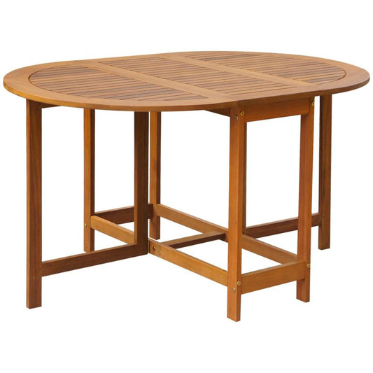 vidaXL Garden Table 51.1"x35.4"x28.3" Solid Acacia Wood, 42659