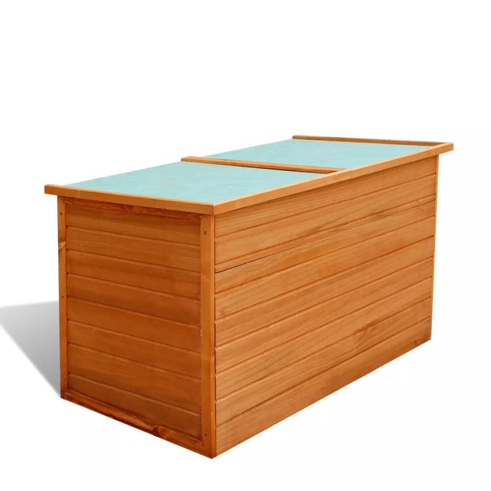 vidaXL Garden Storage Box 49.6"x28.3"x28.3" Wood, 42702