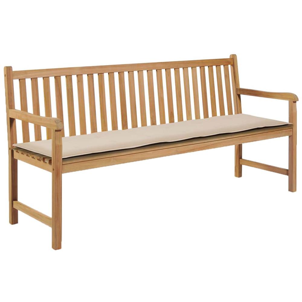 vidaXL Garden Bench Cushion Cream 70.9"x19.7"x1.18", 43200