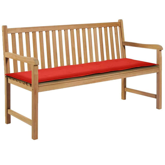 vidaXL Garden Bench Cushion Red 59.1"x19.7"x1.2", 43211