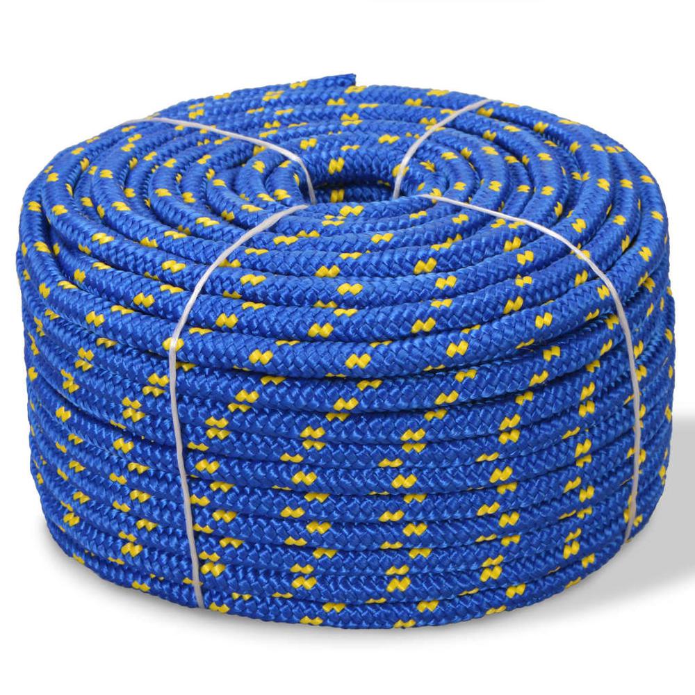 vidaXL Marine Rope Polypropylene 0.24" 3937" Blue, 91294