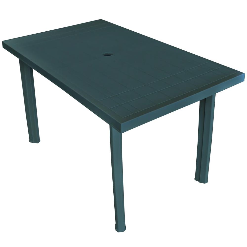 vidaXL Garden Table Green 49.6"x29.9"x28.3" Plastic, 43598