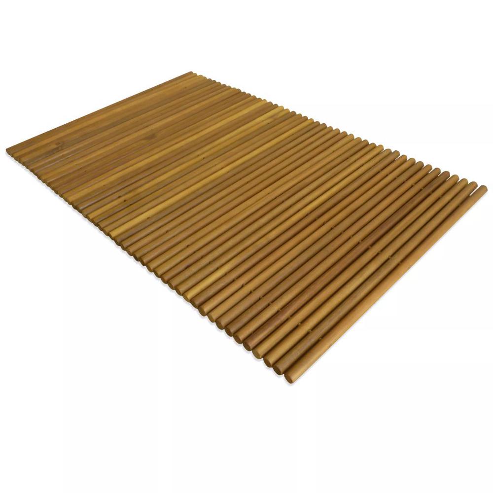 vidaXL Bath Mat Acacia Wood 31.5"x19.7", 43789