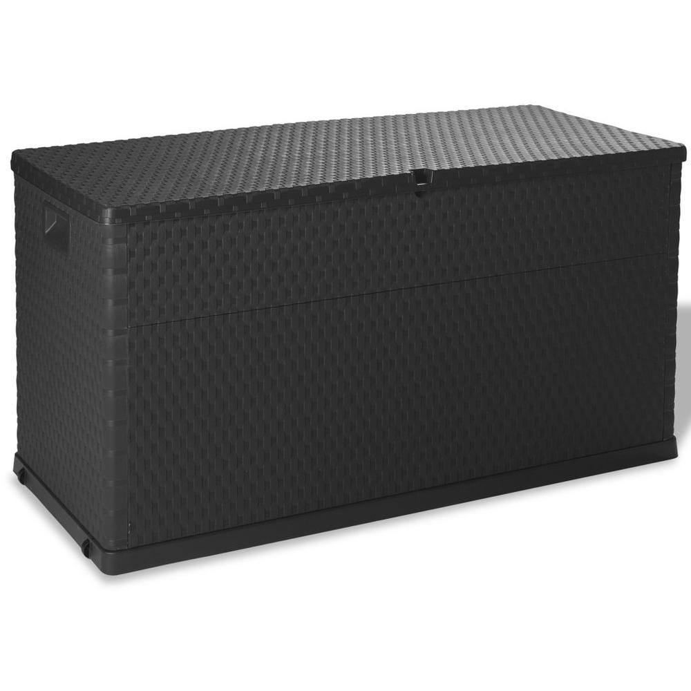 vidaXL Garden Storage Box Anthracite 47.2"x22"x24.8", 43711