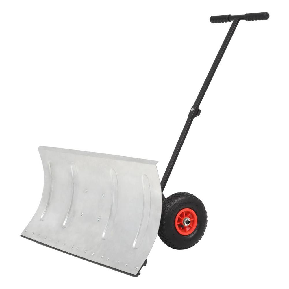 vidaXL Manual Snowplough with Wheels 39.4"x17.3", 142915