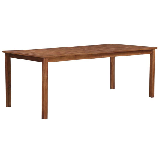 vidaXL Garden Table 78.7"x35.4"x29.1" Solid Acacia Wood, 44106