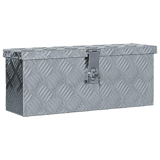 vidaXL Aluminum Box 19.1"x5.5"x7.9" Silver, 142935