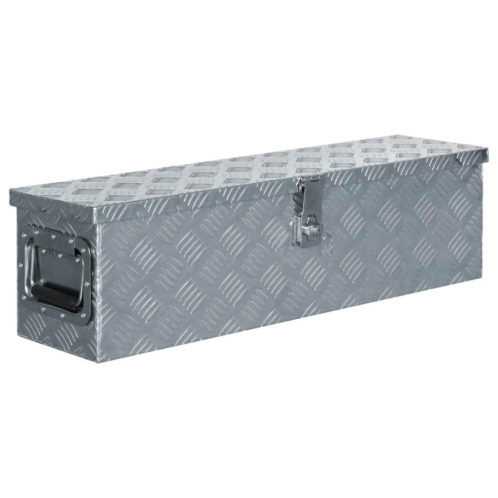 vidaXL Aluminum Box 31.7"x8.7"x8.7" Silver, 142937