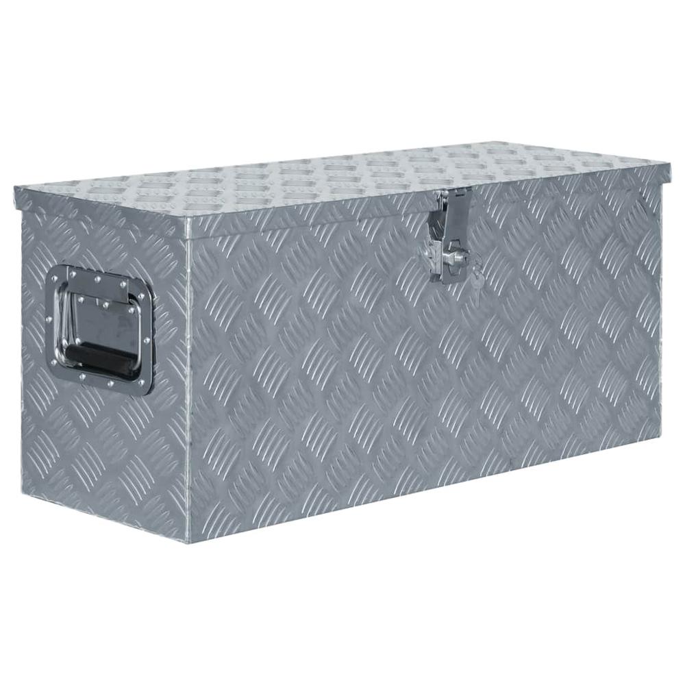 vidaXL Aluminum Box 31.5"x11.8"x13.8" Silver, 142939