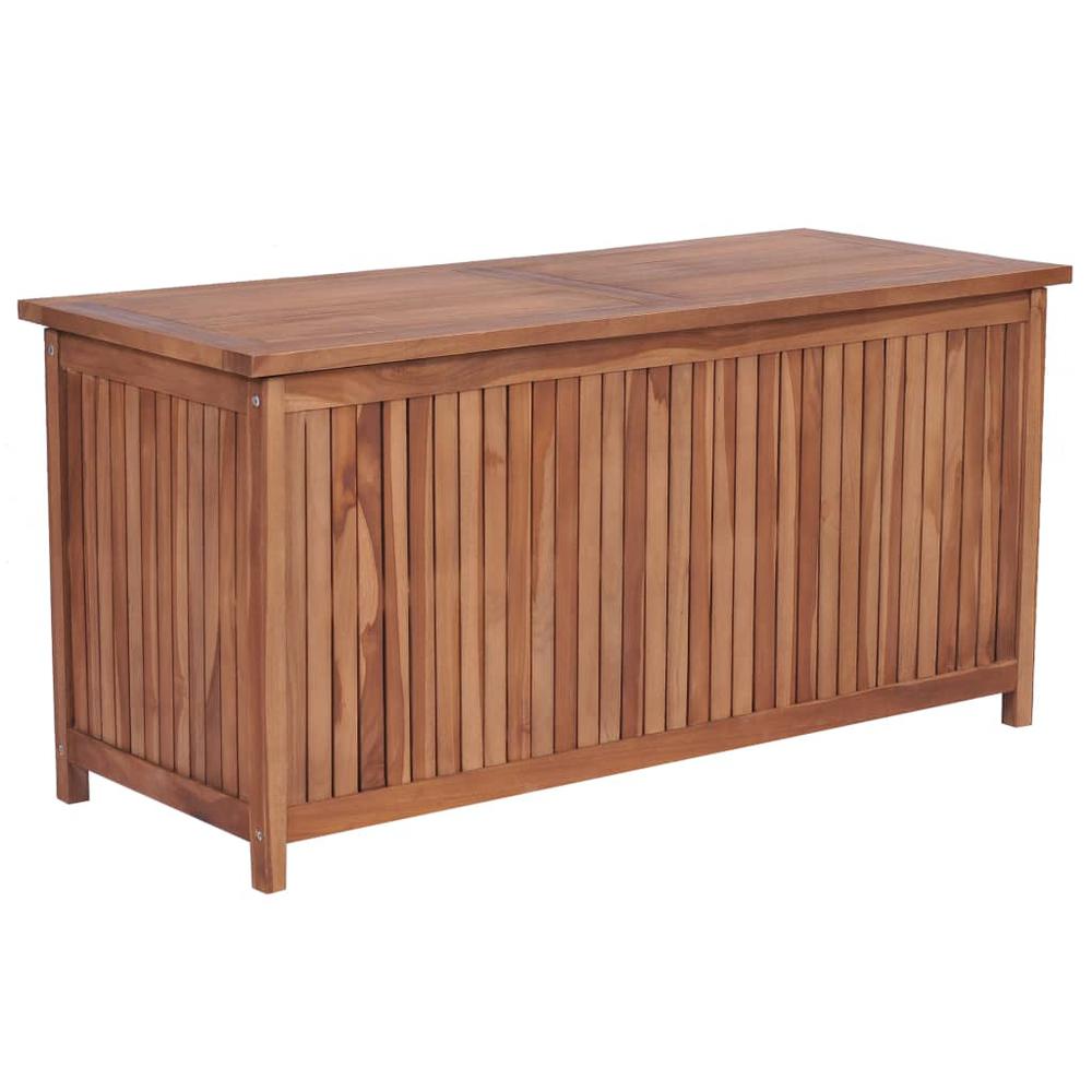 vidaXL Garden Storage Box 47.2"x19.7"x22.8" Solid Teak Wood, 44669