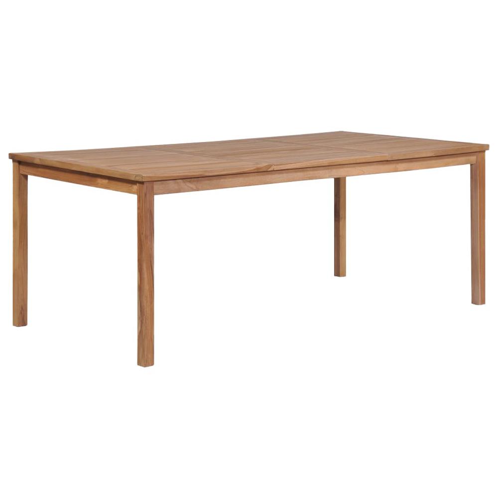 vidaXL Garden Table 78.7"x39.4"x30.3" Solid Teak Wood, 44998