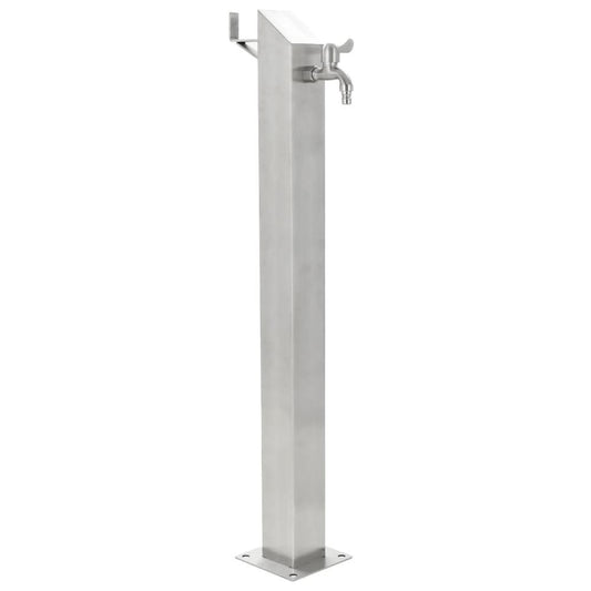 vidaXL Garden Water Column Stainless Steel Square 37.4", 45453