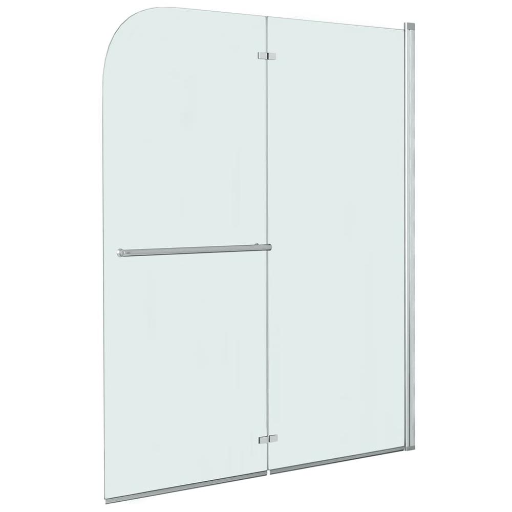 vidaXL Folding Shower Enclosure 2 Panels ESG 47.2"x55.1", 144677