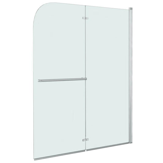 vidaXL Folding Shower Enclosure 2 Panels ESG 37.4"x55.1", 144678