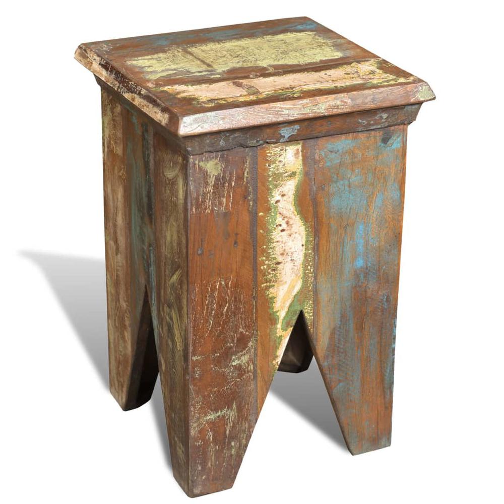 vidaXL Stool Solid Reclaimed Wood, 240951