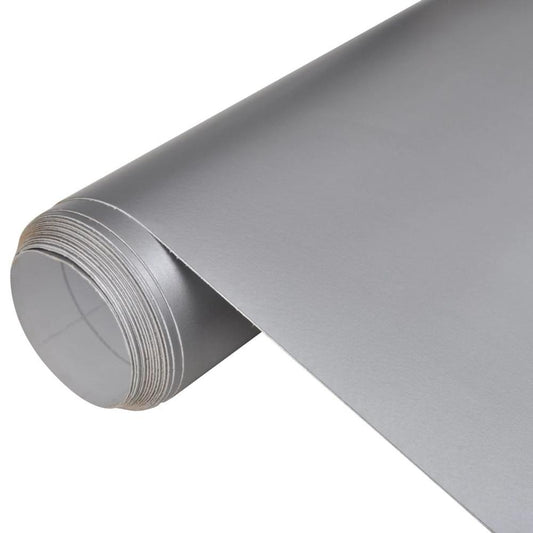 Car Film Matt Silver 60" x 79" Waterproof Bubble Free, 150133