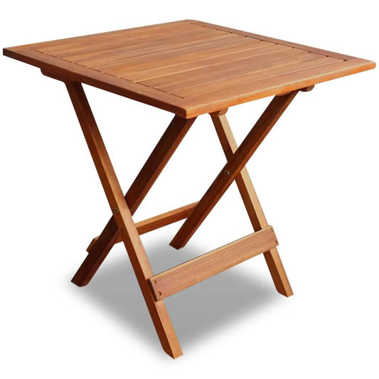 vidaXL Bistro Table 18.1"x18.1"x18.5" Solid Acacia Wood, 41435