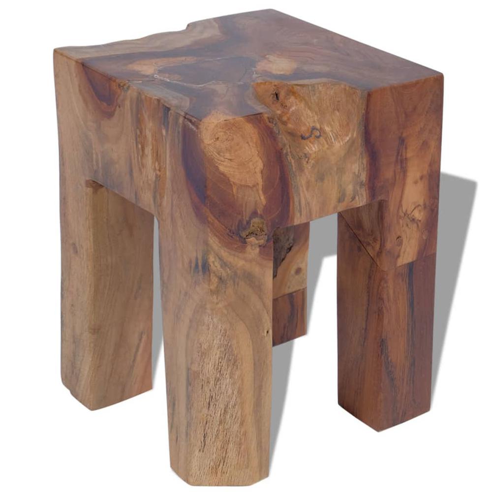 vidaXL Stool Solid Teak Wood, 243471