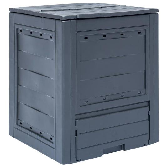 vidaXL Garden Composter Gray 23.6√¢‚Ç¨≈ìx23.6√¢‚Ç¨¬ùx28.7√¢‚Ç¨≈ì 68.7 gal, 45682