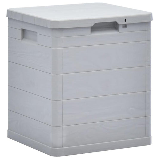 vidaXL Garden Storage Box 23.8 gal Light Gray, 45683